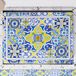 PETTI Artigiani Italiani - Fornuisafdekking, fornuisafdekplaat voor keuken, digitale print, Vietri blauw, 100% Made in Italy