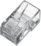 Digitus DN-MO-8-8-SR RJ45 stekker, 100 stuks, transparant