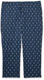 Amazon Essentials Gebreide pyjamabroek voor heren, Indigo ananas, X-Small