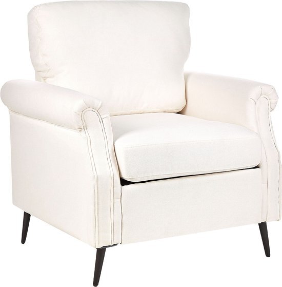 VIETAS - Fauteuil - Wit - Polyester