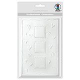 Ursus 55750007 - Set de cartes de vœux Cœurs de fête, 5 cartes avec enveloppes, blanc, env. 12,5 x 18 cm, pour la conception de cartes individuelle