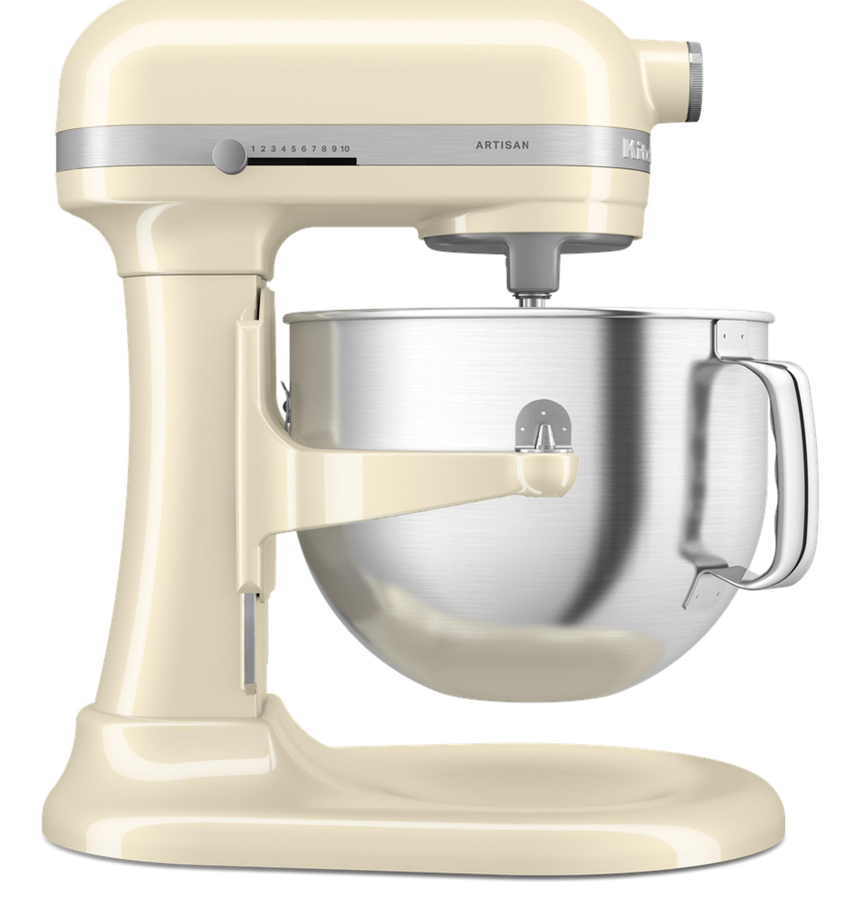 KitchenAid 5KSM70SHXEAC Staande mixer 375 W Crème, Grijs, Roestvrijstaal
