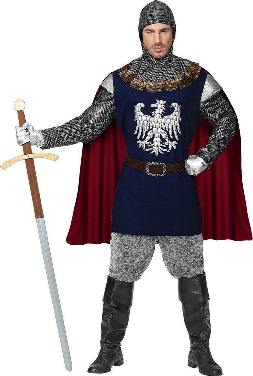 Widmann Middeleeuwse & Renaissance Strijders Kostuum - Brede Adelaars Borst Ridder - Man - XL - Carnaval