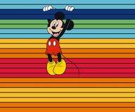 Komar Vlies fotobehang - Mickey Magic Rainbow - afmeting 300 x 250 cm