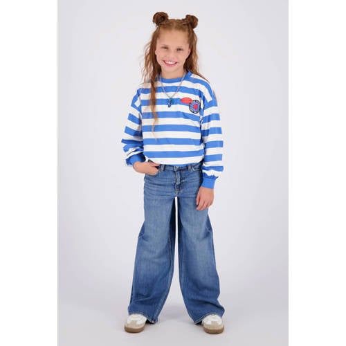 Vingino Cita high waist wide leg jeans - medium blue denim