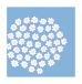 Marimekko Serviettes Puketti 33x33 cm, Pack de 20 Bleu Clair