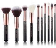 JESSUP - T156 Professionele Make-up Kwasten Set - 10 Stuks - Zwart/Roségoud