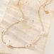 Hey Happiness Parelketting Dames - RVS 18K Goud Verguld - Minimalistische Ketting met Parels - Layering Ketting - Waterproof - Verstelbaar - Cadeau Voor Haar