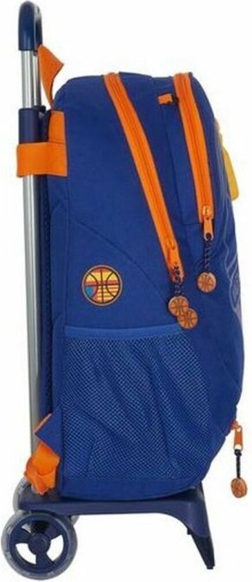 Safta Schoolrugzak met Wielen 905 Blauw Oranje