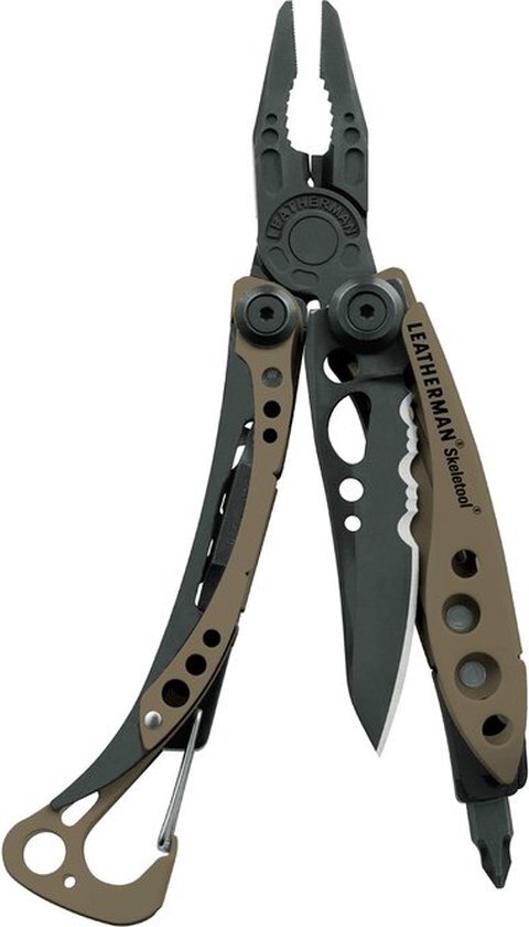 Leatherman Skeletool Coyote multitool in giftbox