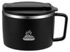 Solidchoice - Ramen Kom met Deksel en Lepel, Zwart