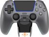 Deltaco Gaming Draadloze Pro Controller + Oplaadstation - Hall-Effect - Grijs/Staal - PS5/PC/Mobile