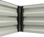 Outsunny Tuinbed - Staal - 150x70x30cm - Zwart