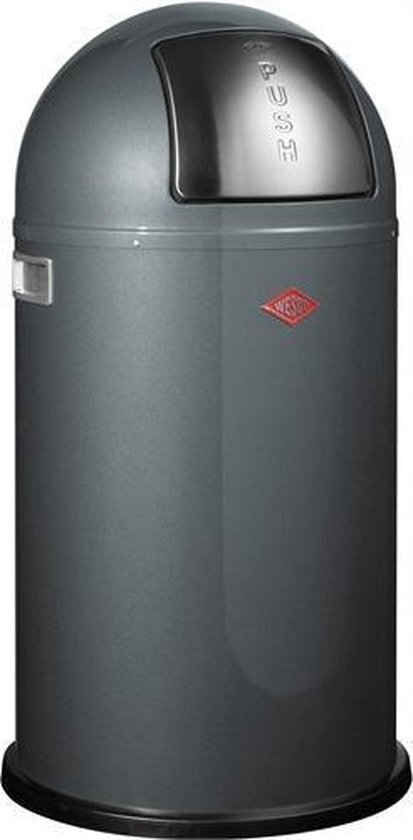 Wesco 175 831 Pushboy afvalbak 50 liter 40 x 40 x 75,5 cm (L/B/H), grafietgrijs