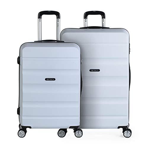 ITACA - Lichtgewicht Koffer Groot - ABS Hard Shell Reiskoffer - Wit