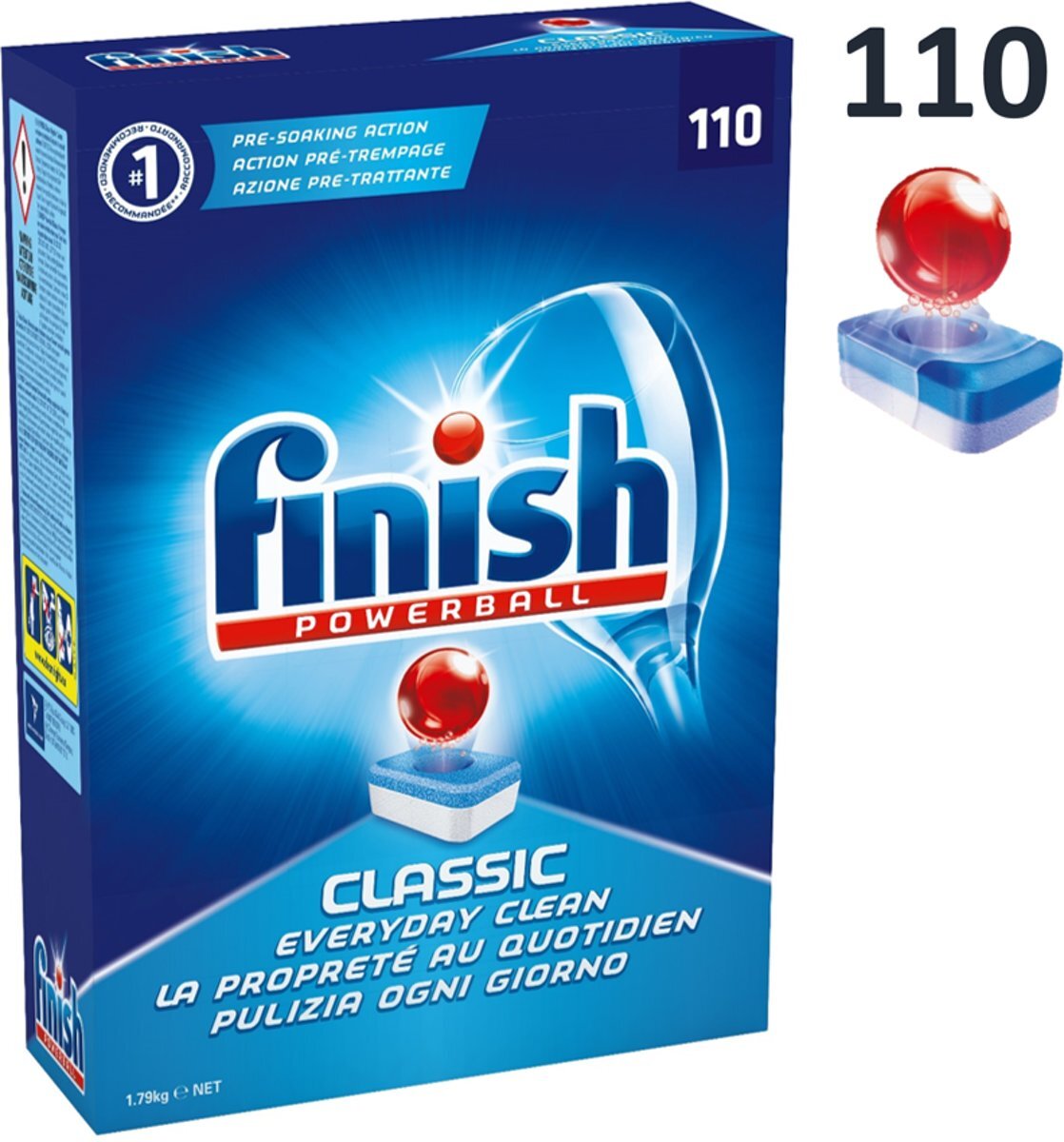 FINISH Kwartaalpak Classic Regular 110 vaatwastabletten