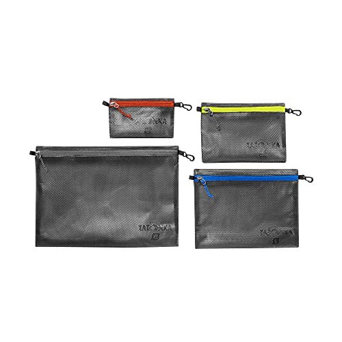 Tatonka Unisex - volwassenen Zip Pouch Set IV tas, zwart