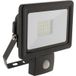 Elexity Projecteur LED Étanche 30W - Noir avec détecteur