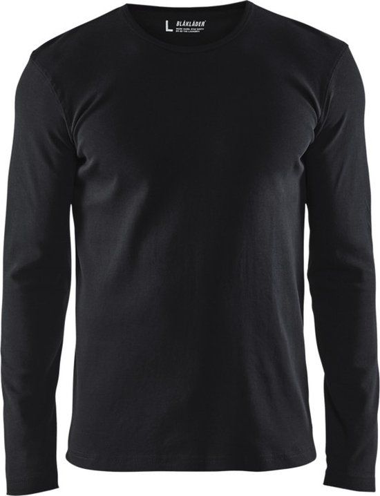 Blåkläder Blaklader T-shirt lange mouw 3314-1032 - Zwart - S