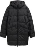 Tom Tailor Pufferparka met capuchon Heren Maat XXL Black