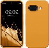 kwmobile telefoonhoesje geschikt voor Google Pixel 9a - Hoesje met siliconen coating - Smartphone case in mango