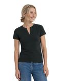 Street One T-shirt met satijnen details voor dames