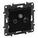 Eindcontactdoos Legrand Niloe Step Eindcontactdoos TV-R-SAT zwart 10 dB inbouw