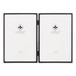 Lawrence 660057D scharnierende dubbele eenvoudige zwarte fotolijst, 15,2 x 10,2 cm, dubbel