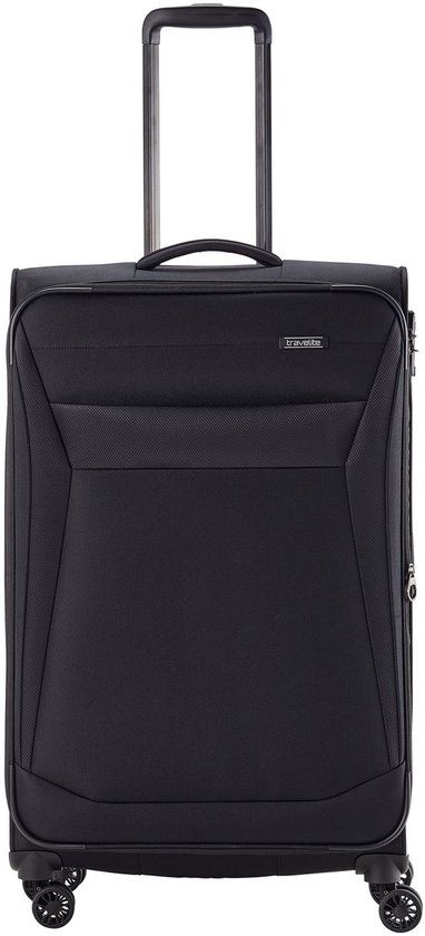 Travelite Chios 4 Wheel Trolley L 78 cm Black | Softcase | 90 l