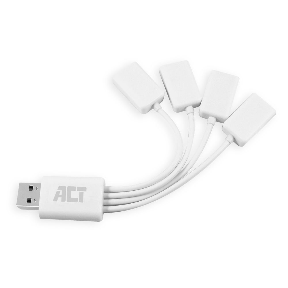 ACT AC6210 USB 3.2 Gen 1 (3.1 Gen 1) Hub - 4 Port - White