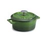 Pentole Agnelli COGHSRP10410G Slowcook braadlijn van gietijzer, 10 cm, 0,35 l, groen