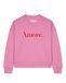 Watapparel Sweatshirt 'Amore' rosa / merlot