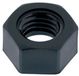 Écrou nylon hexagonal H.U. M12 noir s/plat 18-1 pièce