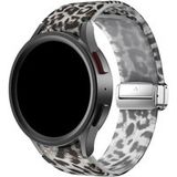 Strap-it Samsung Galaxy Watch 4 Classic 46mm Léopard Bracelet brille dans le noir à fermoir
