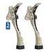 Gotega Deurstoppers binnen, 2 stuks kickdown deurstoppers met one-touch verstelbare hoogte en rubberen punt 10,5 cm, deurstoppers voor vloer, robuuste deurwig