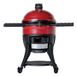 Kamado Joe Big Joe Konnected Joe Kamado Barbecue Zwart;Rood