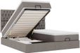vidaXL - Ottomaans bed met matrassen en LED's - 160x200cm - stof - taupe