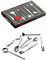 Alessi Il Caffe Design Koffielepels - 8 stuks - Zilver - RVS - Vaatwasserbestendig