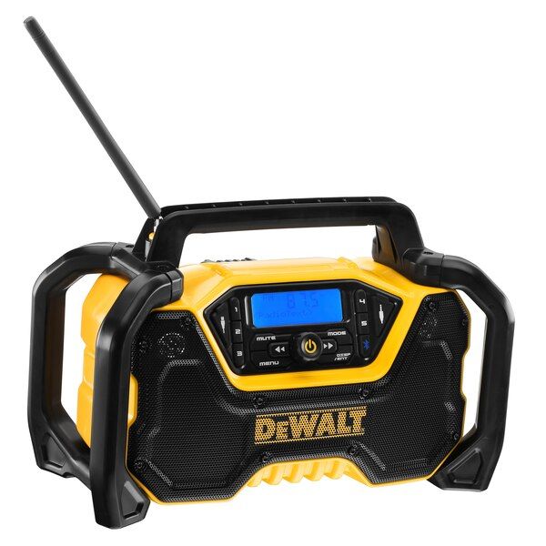 DeWALT DCR029 - Draagbare DAB+ Bouwradio - Zwart/Geel - Bluetooth - USB - 12/18/54V