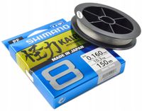 Shimano Kairiki 8, 150m, lichtgrijs, 0,160 mm/10,3 kg, gevlochten vislijn