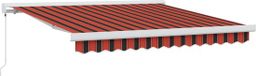 vidaXL Zonnescherm Oranje Polyester Elektrisch Afstandsbediening 300 x 250 cm