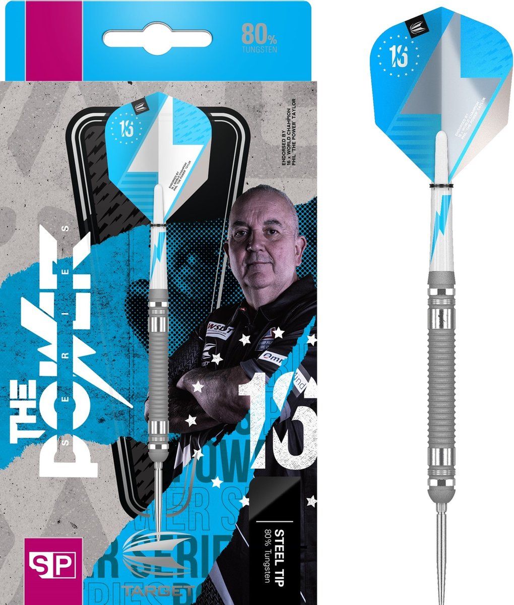 Target Phil Taylor Power Series Silver SP 80% - Dartpijlen - 2022