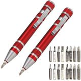 Merkloos / Sans marque BeiJingLiangPinJiaZuoKeJiWenHuaFaZhanYouXianGongSi Schroevendraaierset - Mini-gereedschap - 8-in-1 set