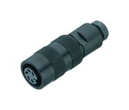 BINDER 09-0114-25-05 M16 Female Solder Connector, Polyamide, Silver, IP67, 250V, 6A