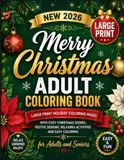 New Merry Christmas 2026 Adult Coloring Book