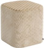 ATMOSPHERA CREATEUR D'INTERIEUR Pouf Selia carré 35x35cm ivoire