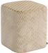ATMOSPHERA CREATEUR D'INTERIEUR Pouf Selia carré 35x35cm ivoire