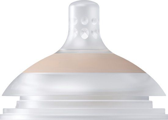 Difrax LOVI Flessenspeen - 6+ Maanden - Nude Pink - 1 stuk