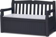 Intergard Tuinbank opbergbox, kussenbox kunststof Groen Metaal 60 cm 0.84 m