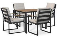 Lifestyle Garden Furniture Lifestyle Alessio/Creta 90x90 cm dining tuinset 5-delig